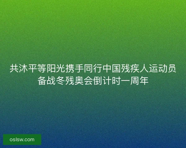 共沐平等阳光携手同行中国残疾人运动员备战冬残奥会倒计时一周年